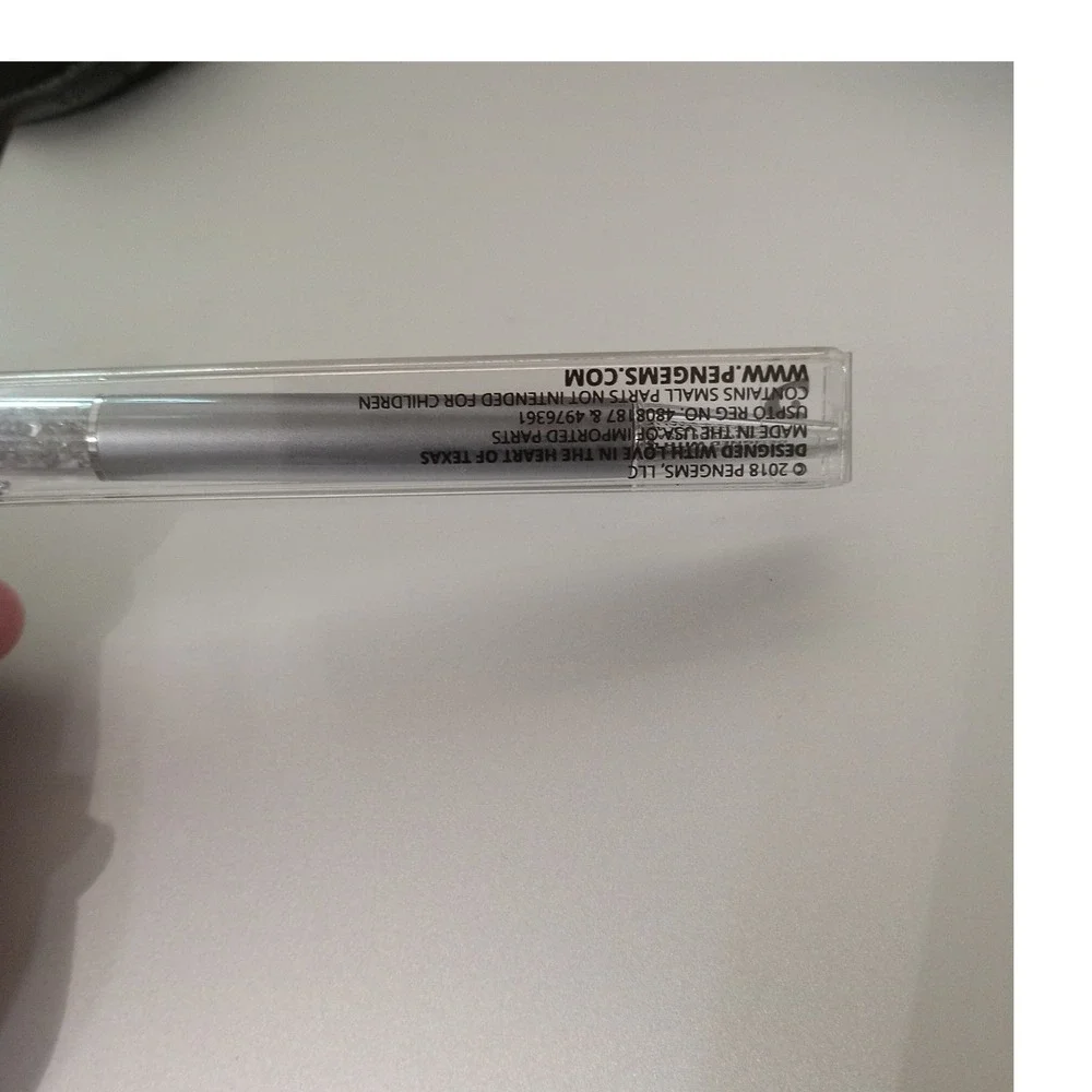 PenGems Silver Ballpoint Pen Red and Clear Crystals Red Gem Top 2018 Collection